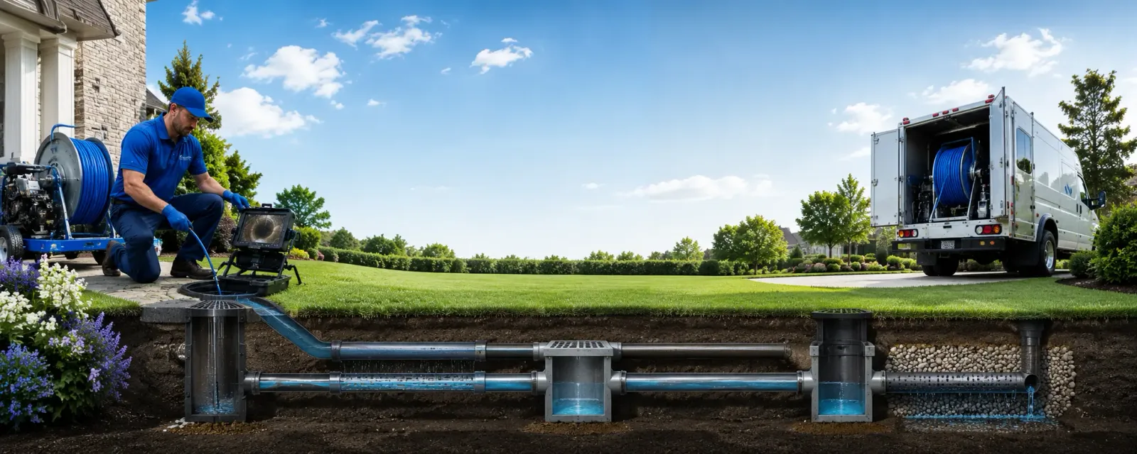 Outdoor drain cleaning information for Hermosa, SD